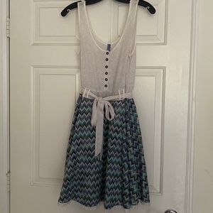 Vintage free people lace & woven dress